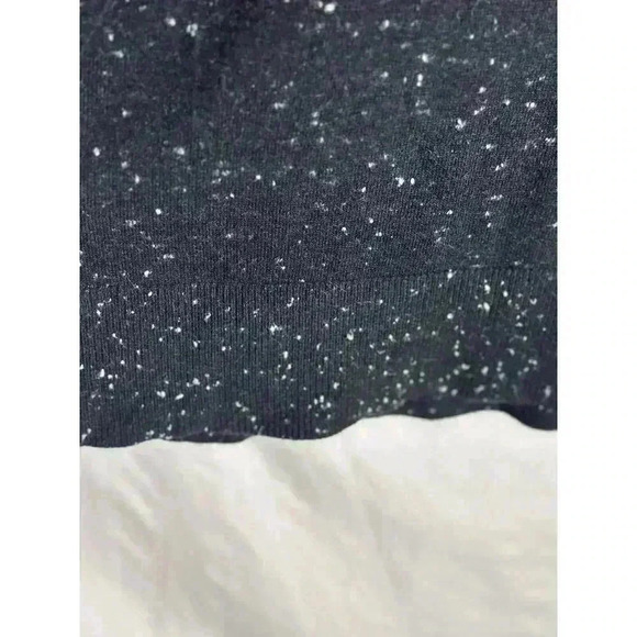 Ann Taylor Loft Gray / Black White Speckle Cutout Neck Sweater Dress Size Large - Picture 4 of 14